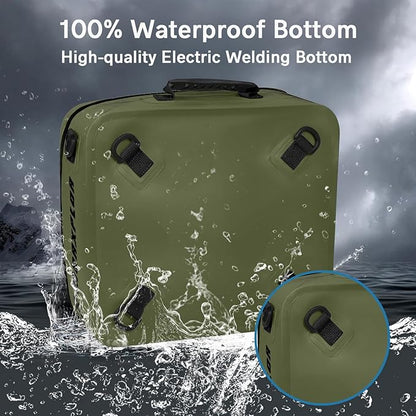 Waterproof PVC Paddleboard Cooler Deck Bag - 12 Can Soft Insulated Cooler for Paddleboarding, Camping, Kayaking