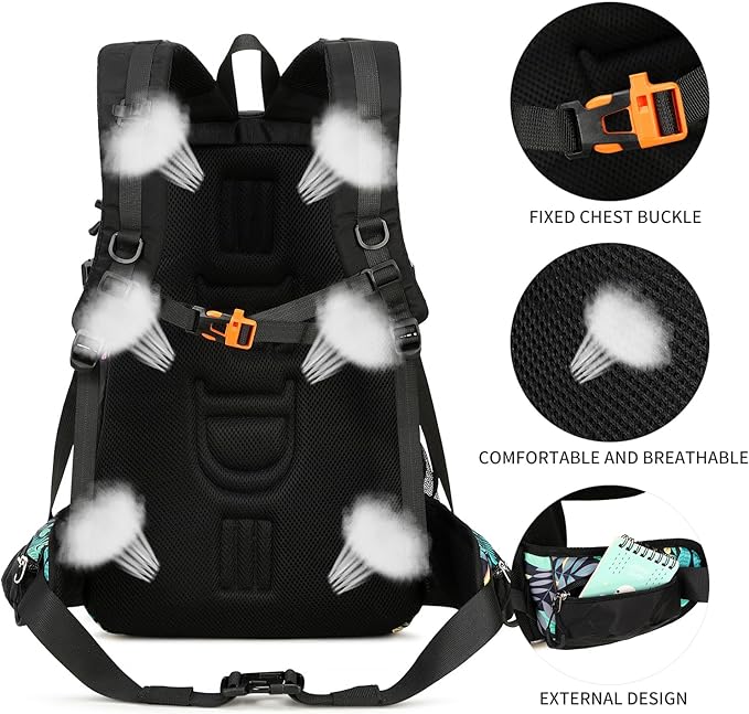 40L Waterproof Lightweight Hiking,Camping,Travel Backpack for Men Women