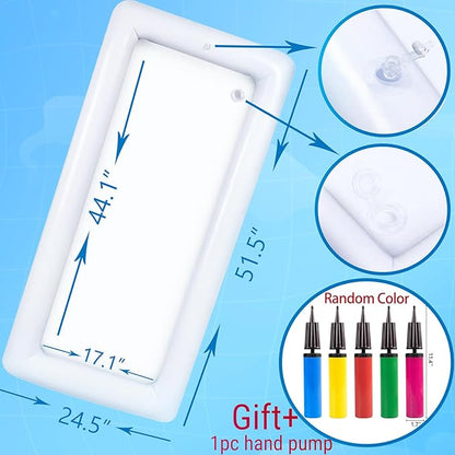 3PCS Inflatable Serving Bar Salad Ice Tray Food Drink Containers - BBQ Picnic Pool Party Supplies Buffet Luau Cooler,with a Drain Plug