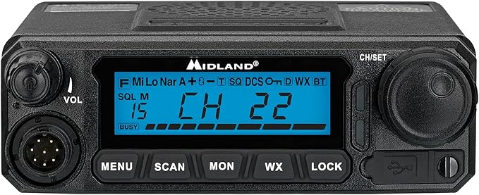 Midland – MXT500-50 Watt GMRS MicroMobile® Two-Way Radio - Farms Ranches Overlanding Trails Off-roaders - 8 Repeater Channels - Compact Design External Magnetic Mount 2.1dB Unity Gain Antenna