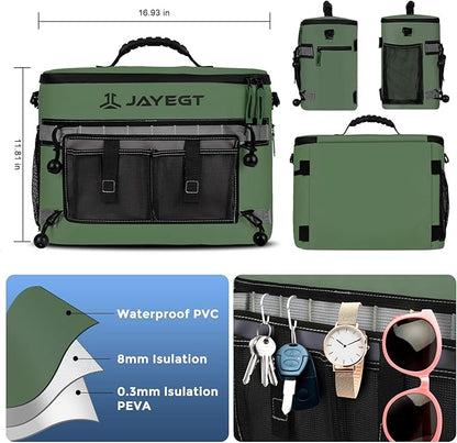 Kayak Cooler Behind Seat - Waterproof Cooler Bag Compatible with Lawn-Chair Seat Kayak，Kayak Accessories Camping Cooler, Portable Ice Chest for Fishing, Beach,Picnic, Trips