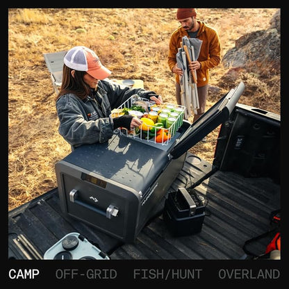 Dometic Portable Refrigerator and Freezer with ICE Maker, Powered by AC/DC or Solar