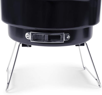 ONIVA - a Picnic Time brand Caliente Portable Charcoal Grill & Cooler Tote, Take Anywhere BBQ Grill with Cooler Bag, Grill for Outdoor Use, (Black with Gray Accents)