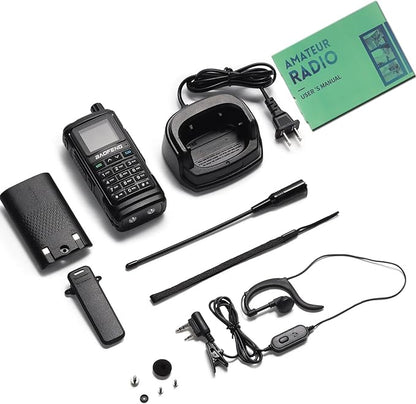 Baofeng Radio UV-17R Ham Radio Handheld (Upgraded of UV-5R) Tri Band Long Range Walkie Talkies for Adults Rechargeable NOAA Weather Receiver, 999CH, Copy Frequency, USB C Charger