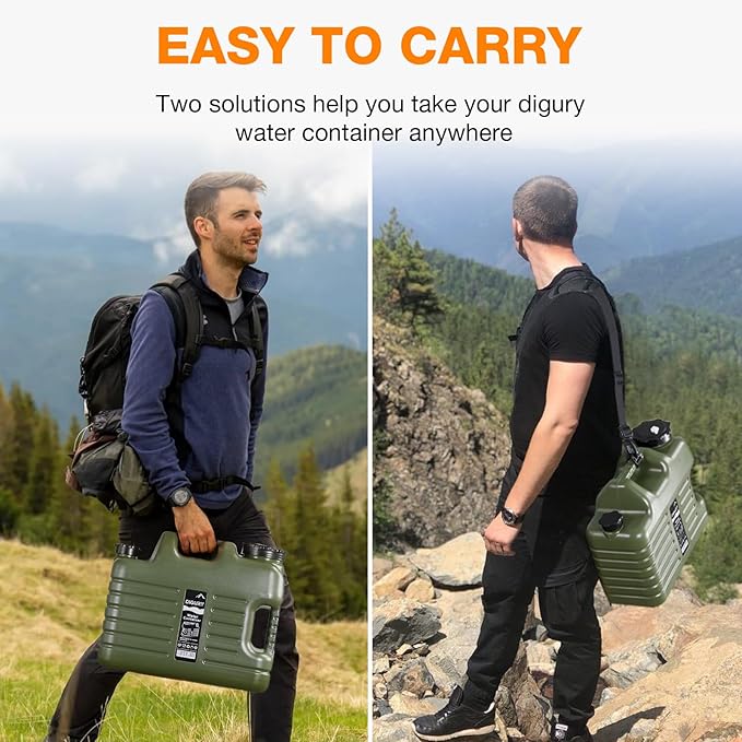 4.8 Gallon Water Jug, BPA Free Camping Water Container with Spigot Upgraded Portable Water Storage No Leakage Containers for Outdoor Hiking Camping Picnic Supplies