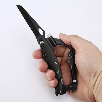 Multitool Carabiner, Tactical Carabiners Keychain for Men Outdoor Camping