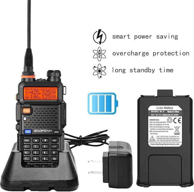 BAOFENG UV-5R Ham Radio Handheld Walkie Talkie Long Range High Gain Antenna(2 Pack)