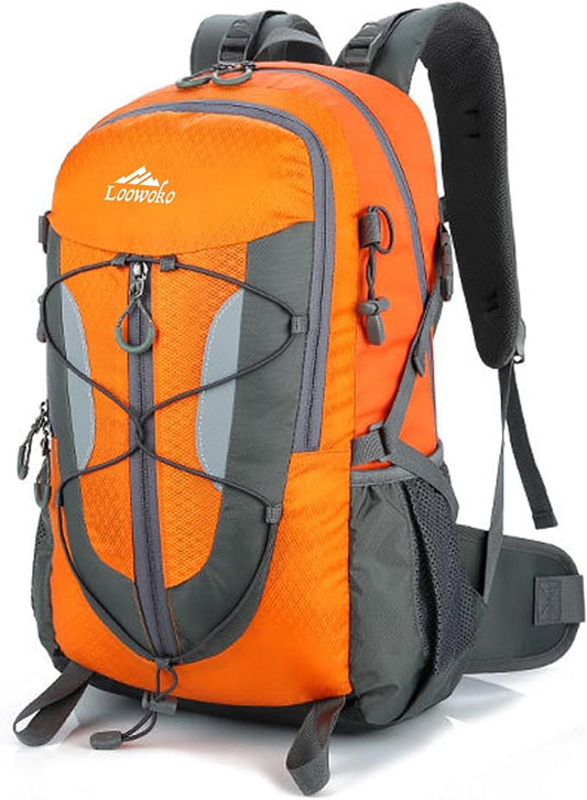 Loowoko Hiking Backpack, 40L Water Resistant Camping Backpack for Men & Women, Lightweight Travel Daypack Bag