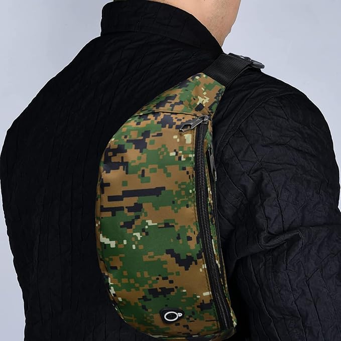 Fanny Pack for Men Women, Waterproof Sports Waist Bag Pack, Belt Bag for Travel Hiking Running
