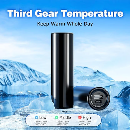 Hand Warmers Rechargeable, 1 Pack 8000mAh, Electric Portable Pocket Hand Warmer, 2 in 1 Hand Warmers and USB C Power Bank, Great Winter Warm Gifts for Ourdoor, Camping, Hunting, Girls
