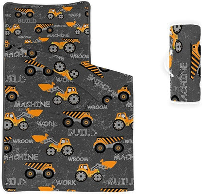Space Nap Mat - Space Ship Galaxy Sleeping Bag with Removable Pillow - Daycare and Sleepovers Preschool Kindergarten Bedding Set for Kids Toddler Boys Girls