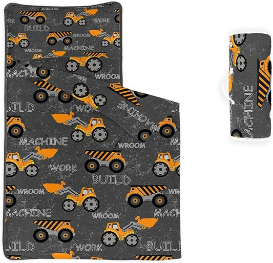 Space Nap Mat - Space Ship Galaxy Sleeping Bag with Removable Pillow - Daycare and Sleepovers Preschool Kindergarten Bedding Set for Kids Toddler Boys Girls