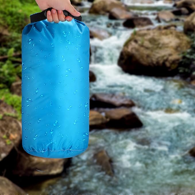 Shappy 6 Pcs Waterproof Dry Bag Set 6 Size Lightweight Sack and Long Adjustable Shoulder Strap 20/15/10/8/5/3l Outdoor Keep Gear Stuff Sack for Backpacking Boating Hiking Camping