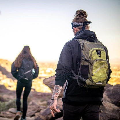 Everfun Hydration Backpack 18L with Water Bladder 2L/3L Hiking Water Backpack Women Men Lightweight Insulation Hydration Day Rucksack for Hiking, Cycling, Running, Festival, Camping