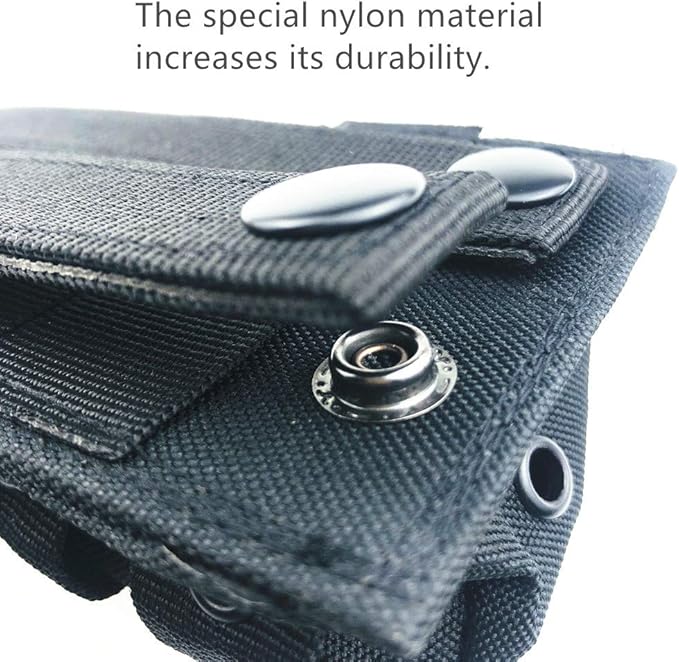 Molle Tactical Universal Radio Nylon Holster Pouch Holder, Military Molle Radio Case Bag Compatible with Baofeng Midland Motorola Walkie talkies