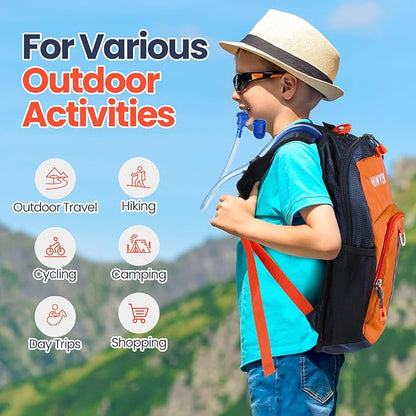 1 Pcs Kids Hydration Backpack with 1.5L Hydration Water Bladder Lightweight Water Backpack Hydration Pack