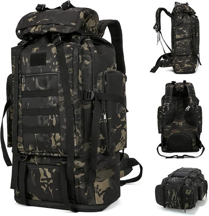 Hiking Daypack for Men Large Army Rucksack molle bag Military Tactical Backpack for Outdoor Traveling Camping