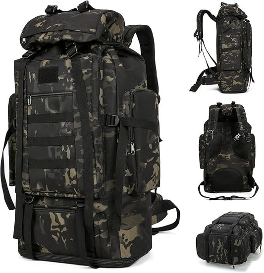 Hiking Daypack for Men Large Army Rucksack molle bag Military Tactical Backpack for Outdoor Traveling Camping
