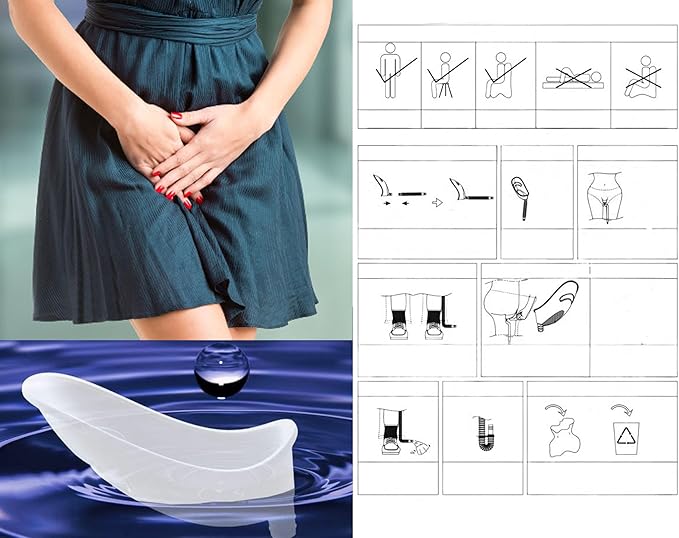 Female Urination Device,Reusable Urinal for Car Travel Women Pee Funnel Allows Women to Pee Standing Up,Women's Urinal for Travel and Outdoor Camping