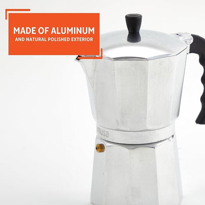 IMUSA 12cup Cast Aluminum Stovetop Coffeemaker