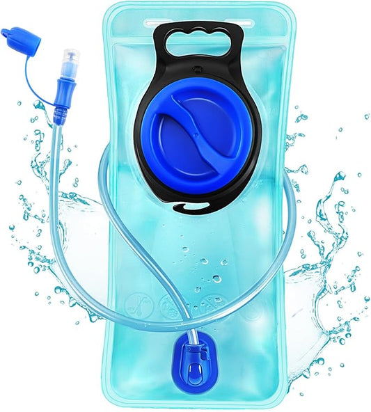 Hydration Bladder, 1.5L-2L-3L Water Bladder for Hiking Backpack Leak Proof Water Reservoir Storage Bag, BPA-Free Water Pouch Hydration Pack for Camping Cycling Running, Military Green 1.5-2-3 Liter