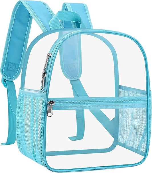 Oraben Clear Backpack for Stadium Events Clear Stadium Backpack 12x6x12 Bag (Enhanced Strap, Teal)