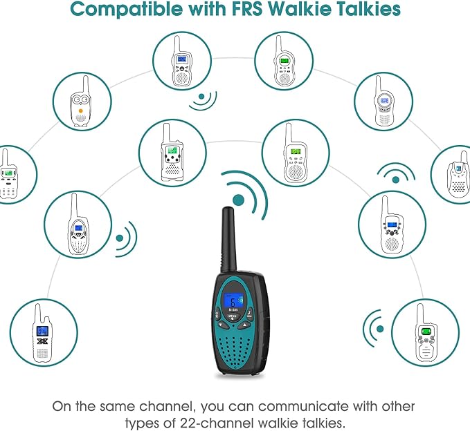 M880 Walkie Talkies for Adults (Blue 2 Pack)