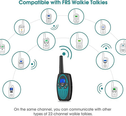 M880 Walkie Talkies for Adults (Blue 2 Pack)