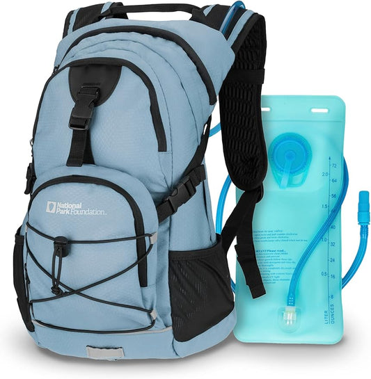 18L Hydration Backpack with 2 Liter Hydro Water Bladder Bag, Lightweight Daypack for Cycling, Hiking, Running, Climbing, for Men Women Kids