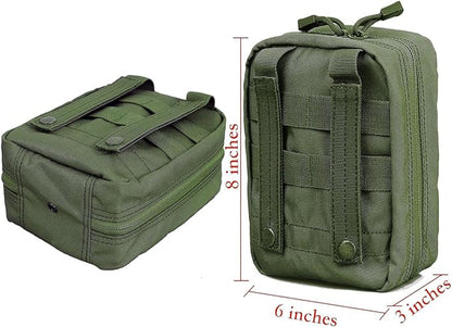 Carlebben EMT MOLLE Ifak Pouch Tactical MOLLE Medical First Aid Kit Utility Pouch Olive
