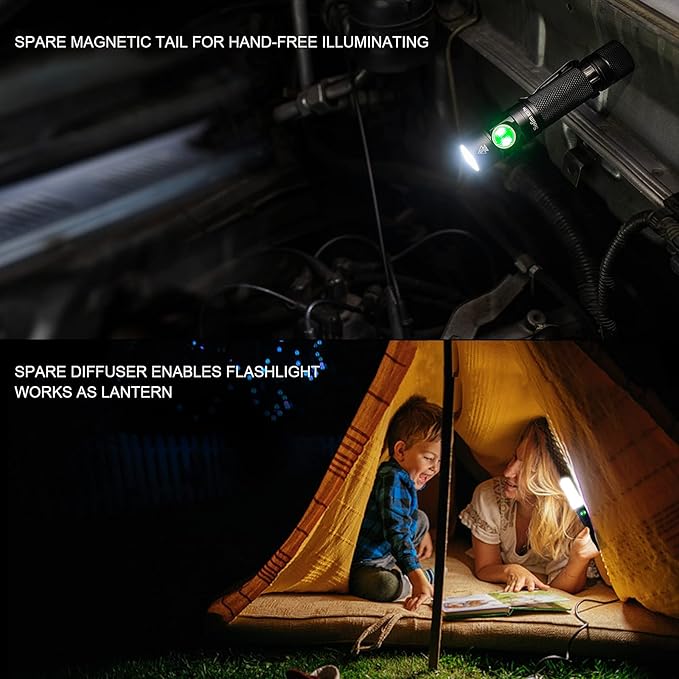 sofirn SC31 Pro Rechargeable EDC Flashlight, Super Bright 2000 Lumens Pocket Flashlight with SST40 6500K LED, Andruril 2 UI, Water Resistant LED Light with Diffuser Magnetic Tail Cap, for Camping