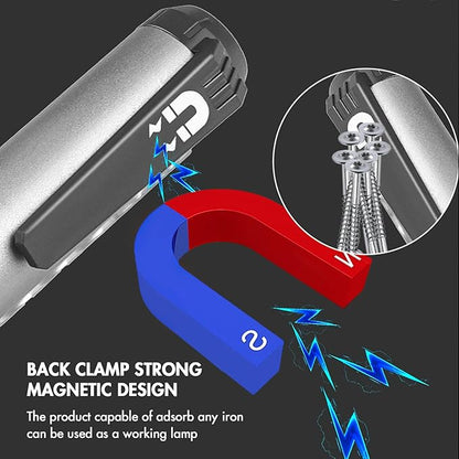 LED Mini Flashlight, Magnetic Rechargeable Flashlights High Lumens Small Flashlight Powerful, 8 Modes Waterproof Mini Torch Light for Emergencies Home Camping Hiking Walking, Christmas Gift for Men