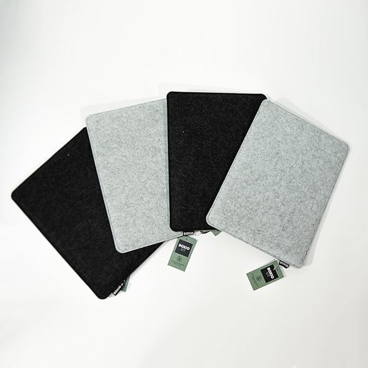 BOXIO - Sit: 4 Pieces - Seat Cushion Felt - Toilet Wash Accessories - Camping Accessories - Eurobox Wash Accessories - Felt Cushion Chair Cushion & Chair Pad - Separating Toilet Camping Comfort