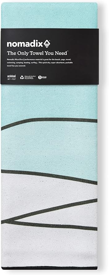 Nomadix Original Towel - Perfect for Beach, Pool, Travel, Camping, Yoga - Made with Recycled Materials - Super Absorbent - Sand Resistant