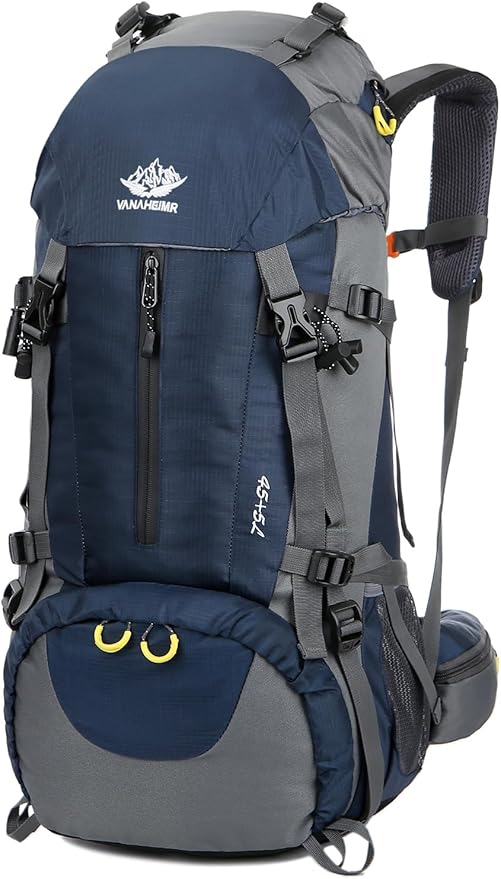 50L Hiking Backpack Men Camping Backpack with rain cover 45l+5l Lightweight Backpacking Backpack Travel Backpack
