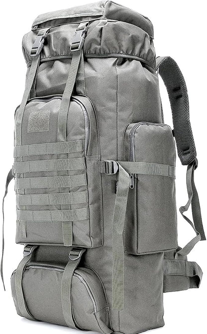 70L Camping Hiking Military Tactical Backpack Outdoor Water-Repellent Adjustable Sport Bags