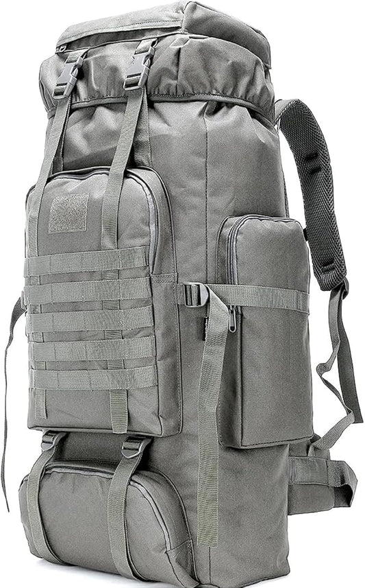 70L Camping Hiking Military Tactical Backpack Outdoor Water-Repellent Adjustable Sport Bags