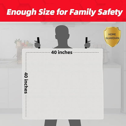 LaSyL Fire Blanket Emergency for Home, 40" x 40"(Pack of 1), Fire Supression Blanket Good for Home Safety, Kitchen, and Camping,Hurricane Preparedness Items