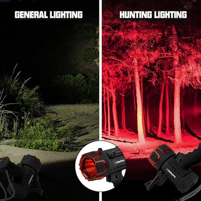 Rechargeable Spotlight Flashlights 1000 Lumen Super Bright Spot Light with 3 Modes Long Lasting Flashlight Searchlight and Flood Camping Flashlight