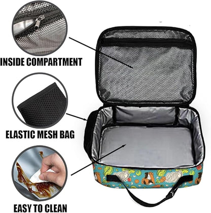 Guinea Pig Lunch Bag Reusable Insulated Lunch Box Keep Food Cooler Thermal Lunch Tote for Women Men