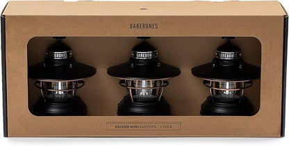 Barebones Edison Mini Lantern - Vintage Adjustable Camping Lantern - Small Lantern Lights - Outdoor Accessories and Camping Essentials