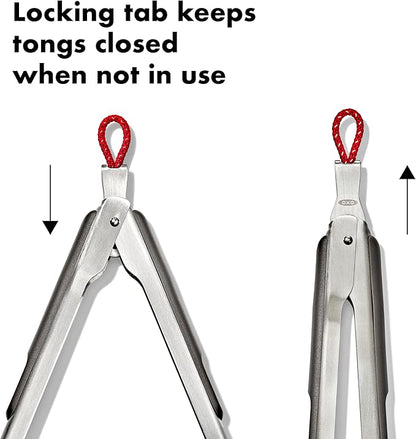 OXO Outdoor Camp Stove Tongs with Nylon Heads