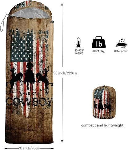 Kids Sleeping Bag for Boys Girls,Cute Puppy Print-Lightweight Warm Portable Outdoor Indoor-Waterproof Cold Weather Resistant Sleeping Bag for Camping Hiking