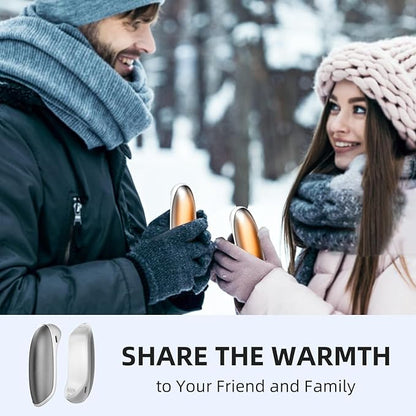 Hand Warmers Rechargeable, 2 Pack Electric Hand Warmer, 7200mAh Portable Reusable Hand Warmer, Pocket Size, 3S Fast Warming up for Heat Therapy, Prevent Chilblain, Outdoor Activity Hiking, Camping