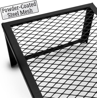 Grizzly Peak Heavy Duty Steel Mesh Over Fire Camping Grill Gate