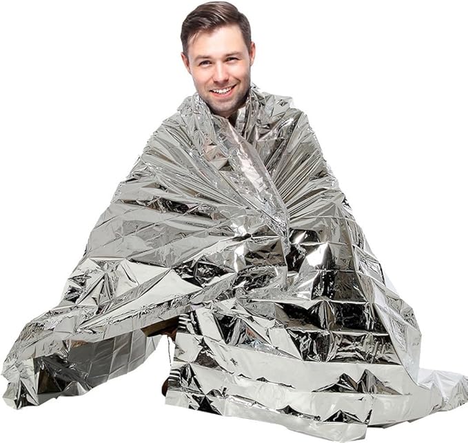 Emergency Mylar Blankets - 84" X 52"(4 Pack)