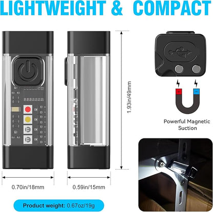SPOMOX Mini EDC Flashlight Rechargeable with Keychain, Super Bright 700 Lumen Pocket Flashlight, Tiny LED keychain Lights with Magnetic base, USB-C Rechargeable, for Camping, Outdoors and Emergencies.