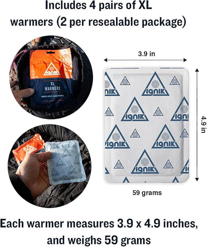 Ignik 24-Hour Compostable XL Body and Sleeping Bag Warmers with Resealable AirBarrier Pouch