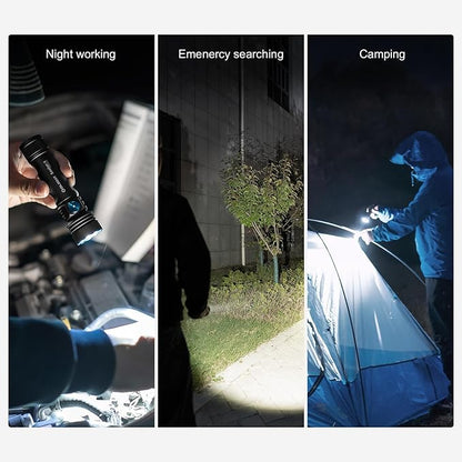 OLIGHT Seeker 4 Rechargeable Bright Flashlights, 3100 High Lumens USB-C Charging Flashlight, 400 Meters Powerful LED Long Rage Flashlight for Emergency, Camping, and Law Enforcement (Matte Black)