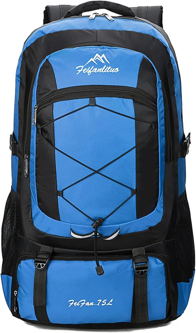 Hiking Backpack Waterproof Lightweight Durable 75L Large Capacity Travel Backpack Suitable for Hiking, Mountaineering, Camping, Fishing...
